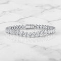 Orchid tennis CZ bracelet