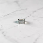 Silver glacier stack ring