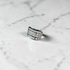 Frozen stack cubic ring