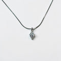 Diamond cut cubic necklace