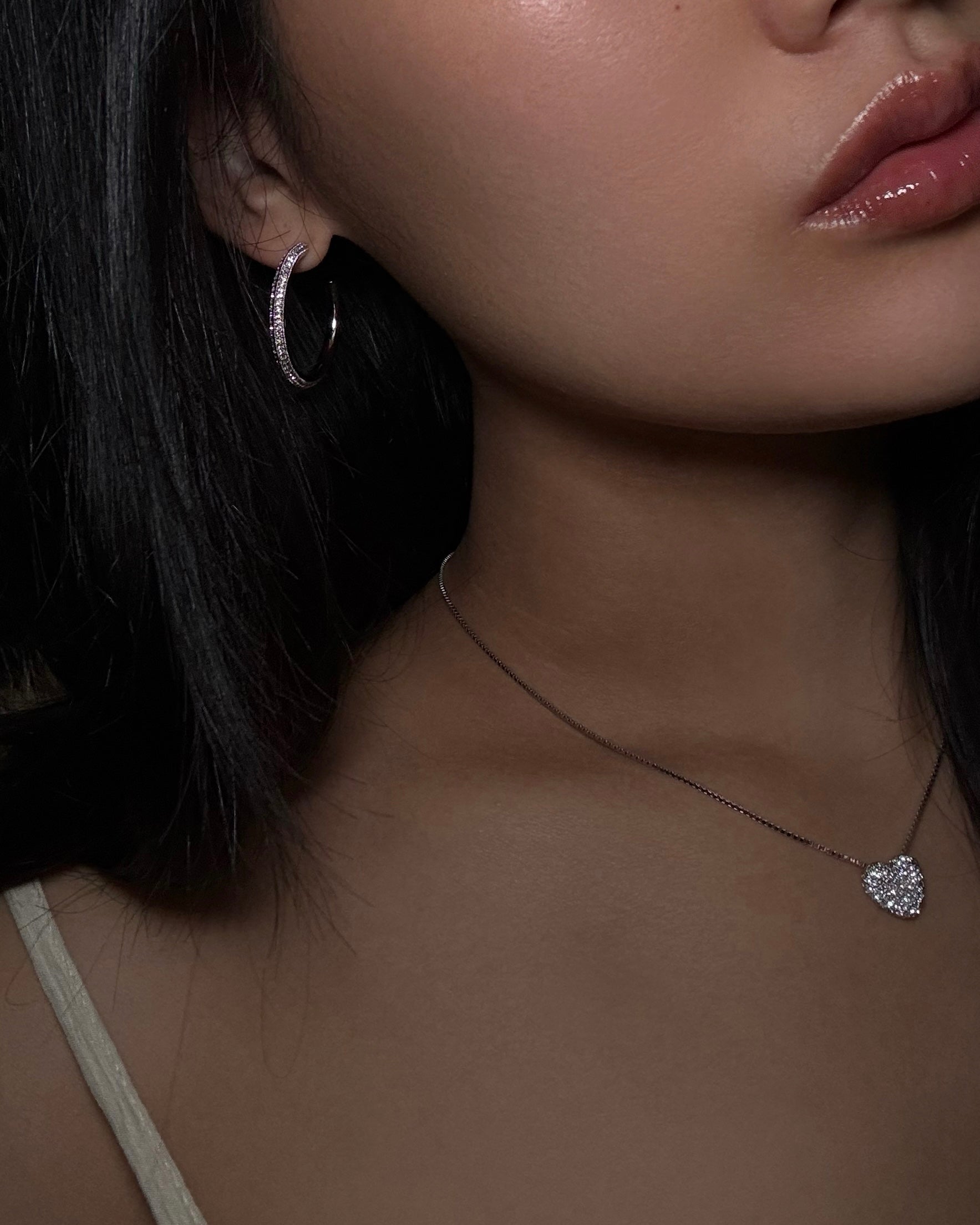 Glacier hoop earrings