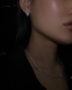 Diamond cut cubic earrings