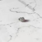 Square cubic diamond ring