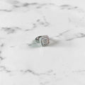 Square cubic diamond ring