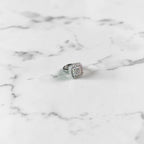 Square cubic diamond ring