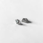 Diamond cut cubic earrings